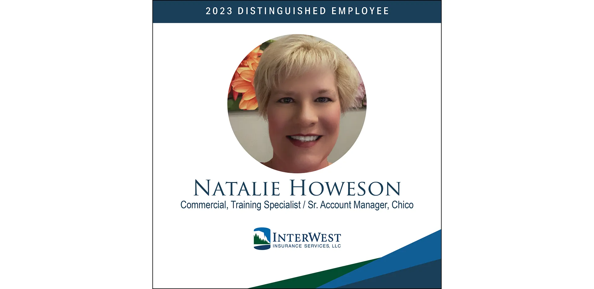 Graphic features distinguished employee award winner Natalie Howeson.