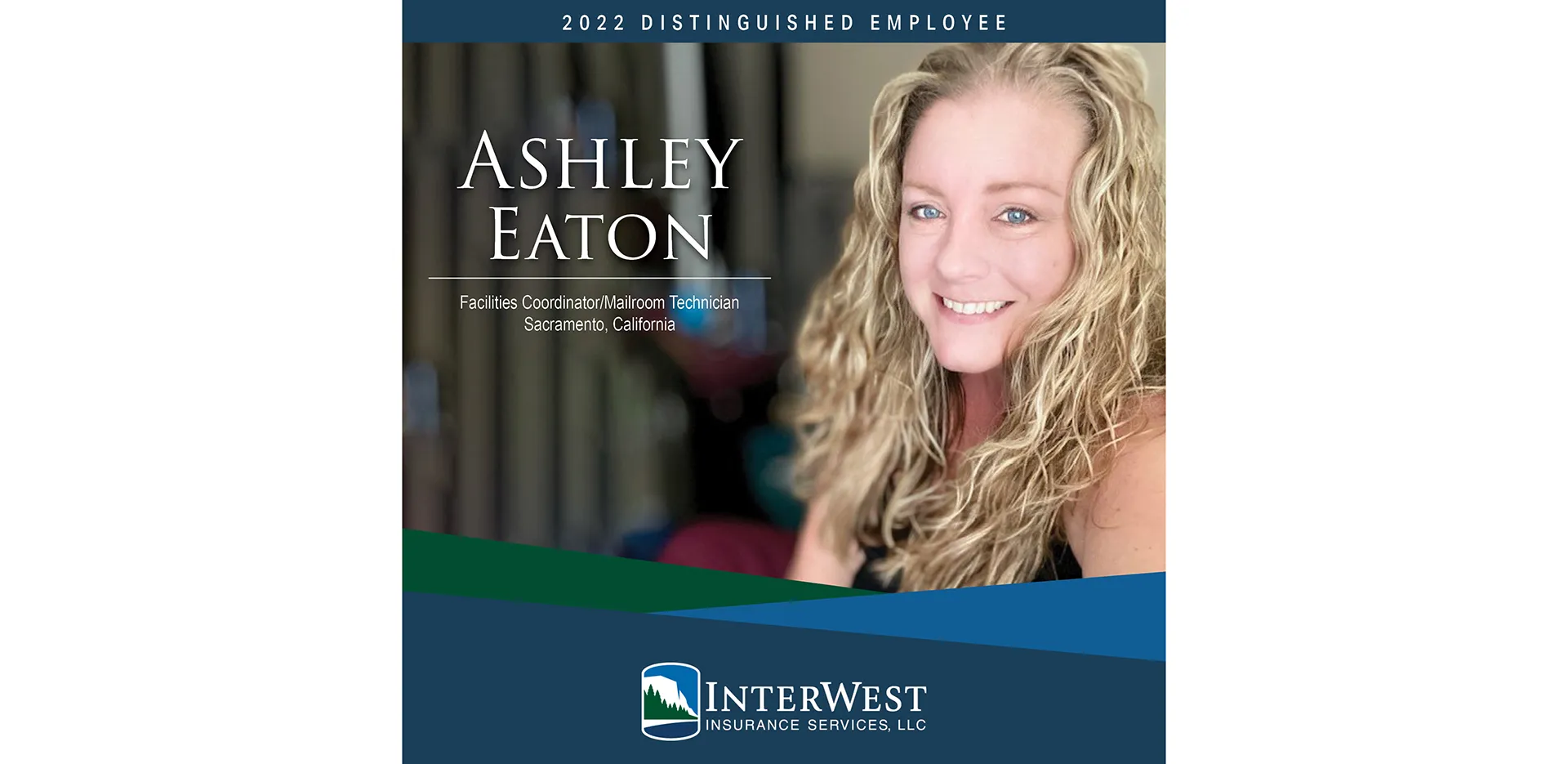 Graphic features distinguished employee award winner Ashley Eaton.