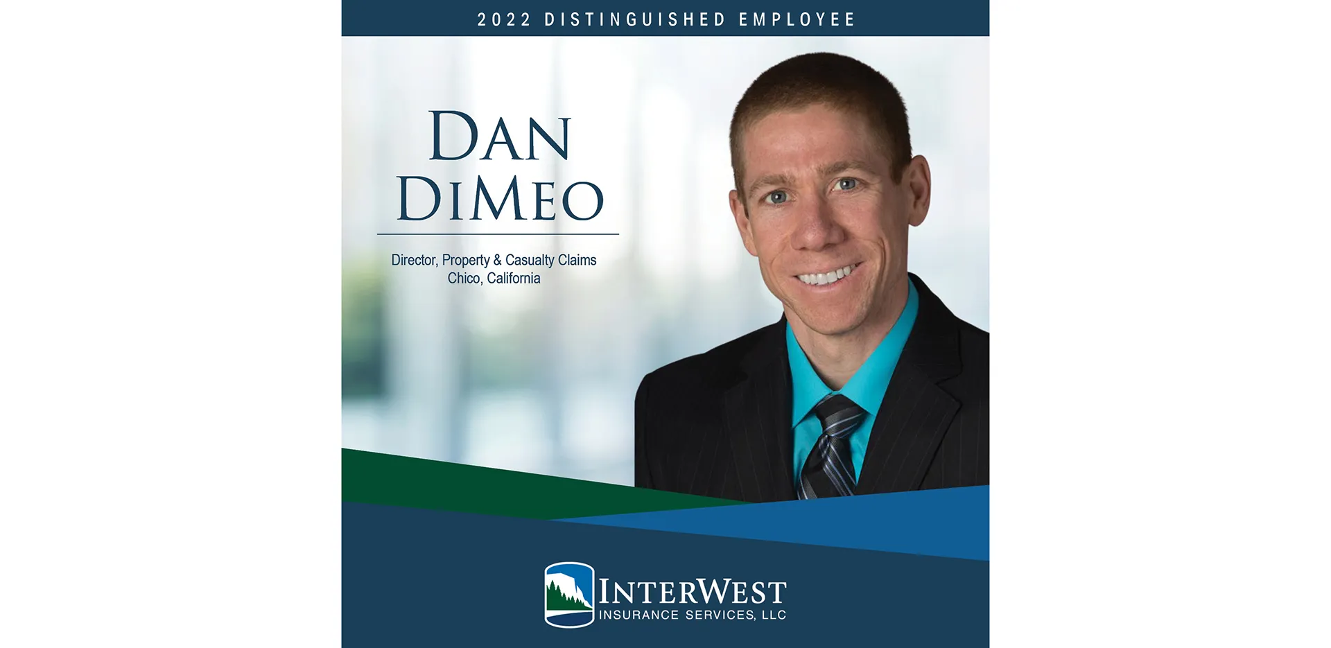 Graphic features distinguished employee award winner Dan Dimeo.