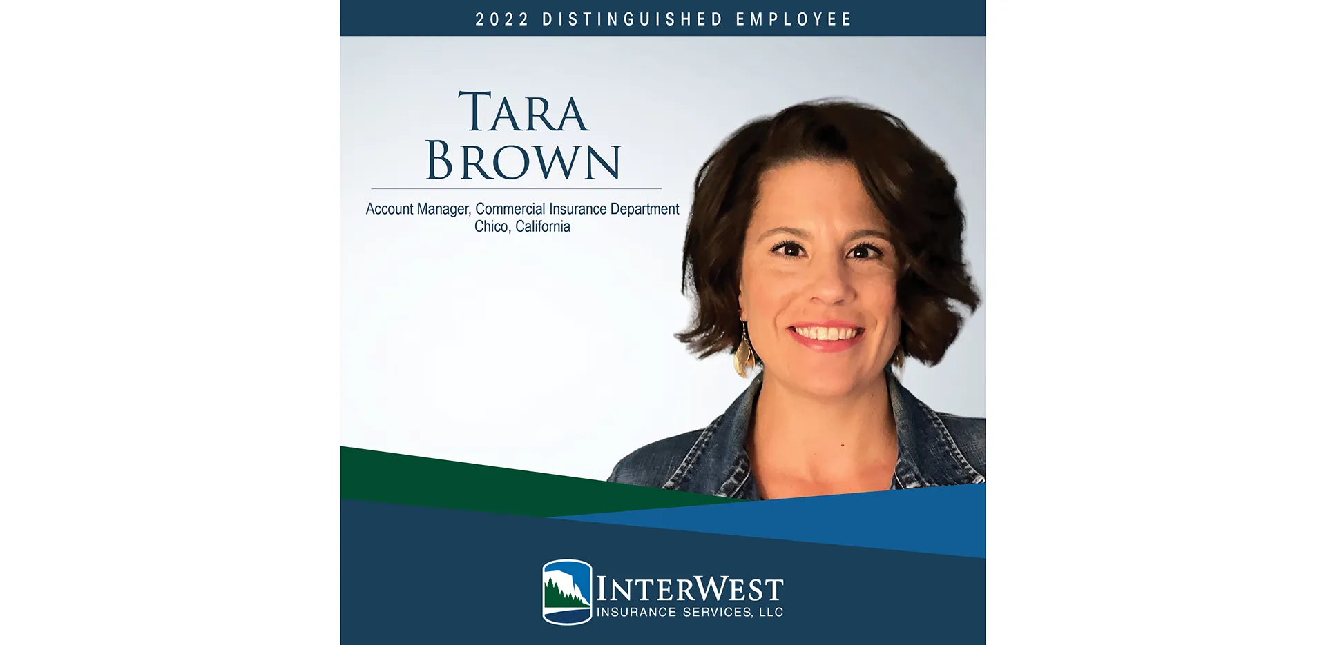 Graphic features distinguished employee award winner Tara Brown.