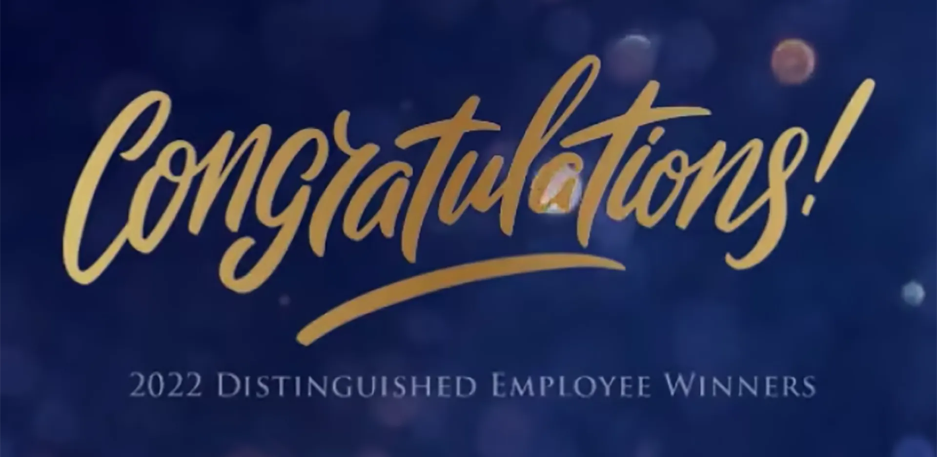Congratulations 2022 Distinguished Employee Winners