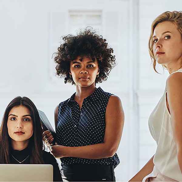 A group of professional women.