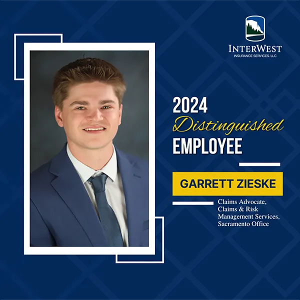 Graphic features distinguished employee award winner Garrett Zieske.