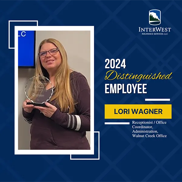 Graphic features distinguished employee award winner Lori Wagner.