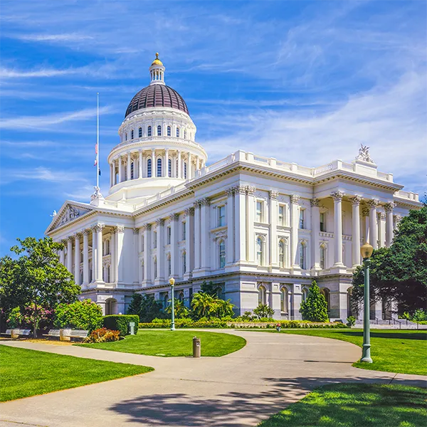 The California state capitol.