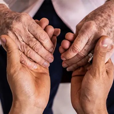 elderly hands