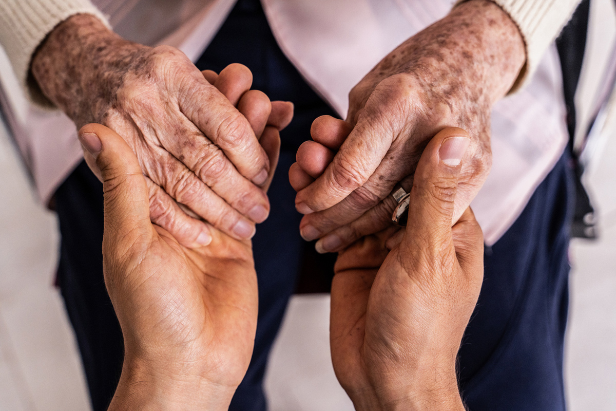 elderly hands