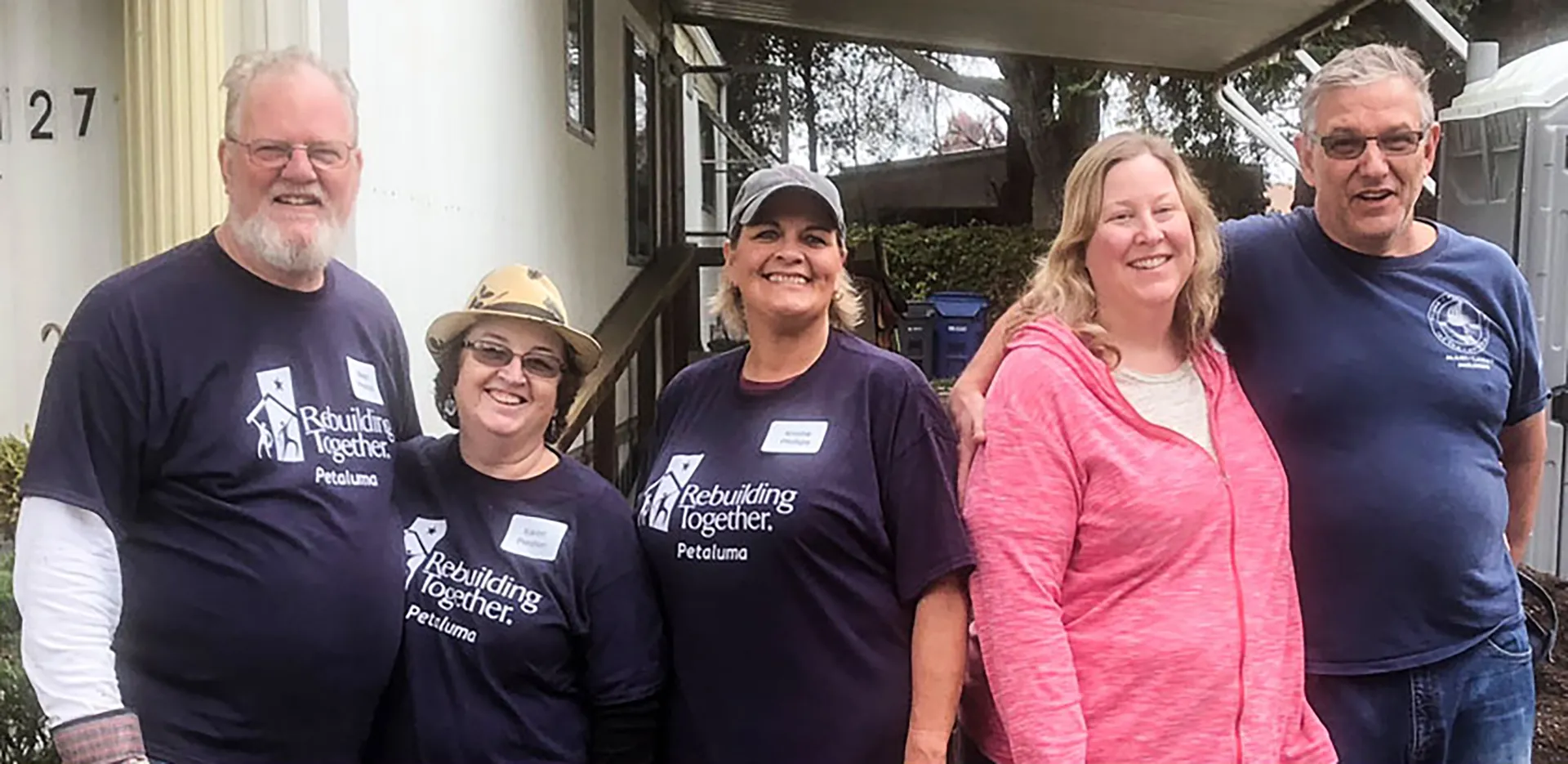 InterWest team members volunteering for Rebuilding Together Petaluma.