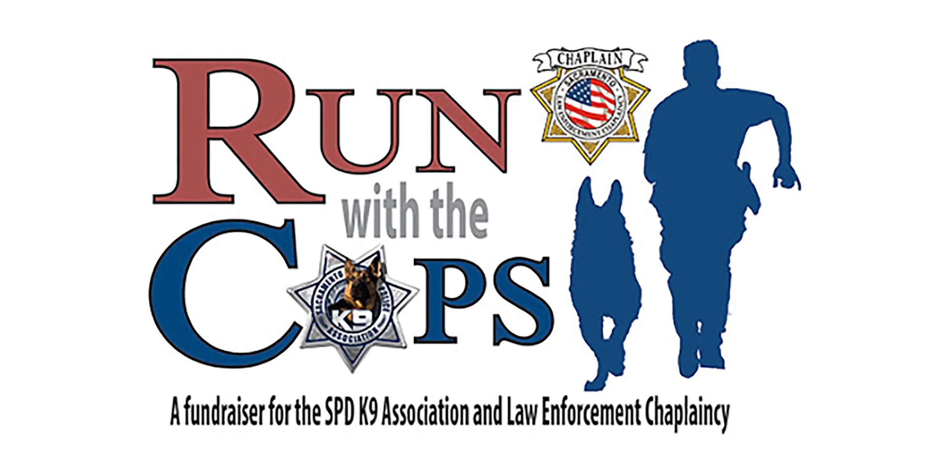 Graphic promoting 'Run with the Cops,' a fundraiser for the SPD K9 Association and Law Enforcement Chaplaincy.