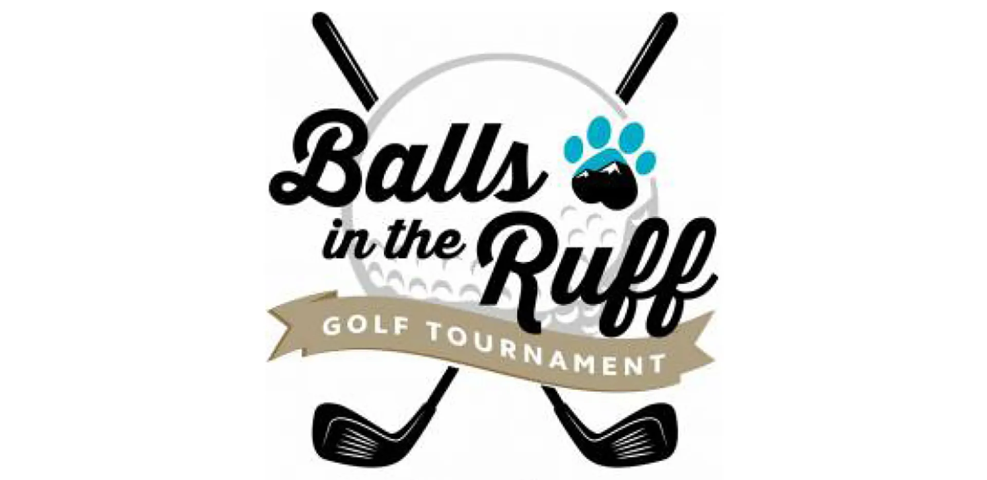 Logo reads 'Balls in the Ruff Golf Tournament.'