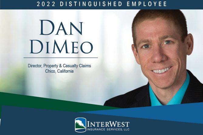 InterWest Insurance Services - Distinguished Employee Winner - Dan DiMeo