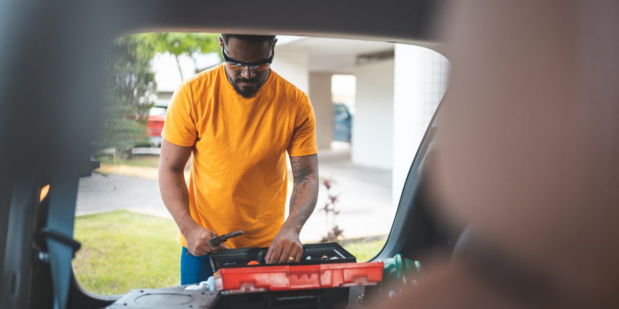 Electrician plumber trunk car