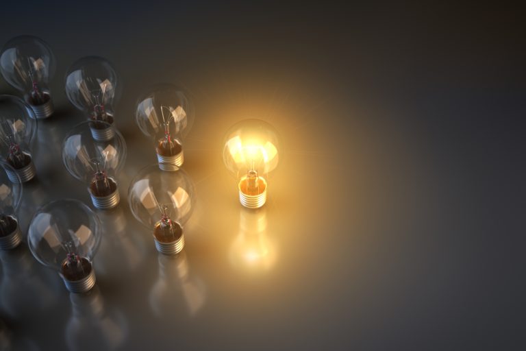 Innovation idea lamp